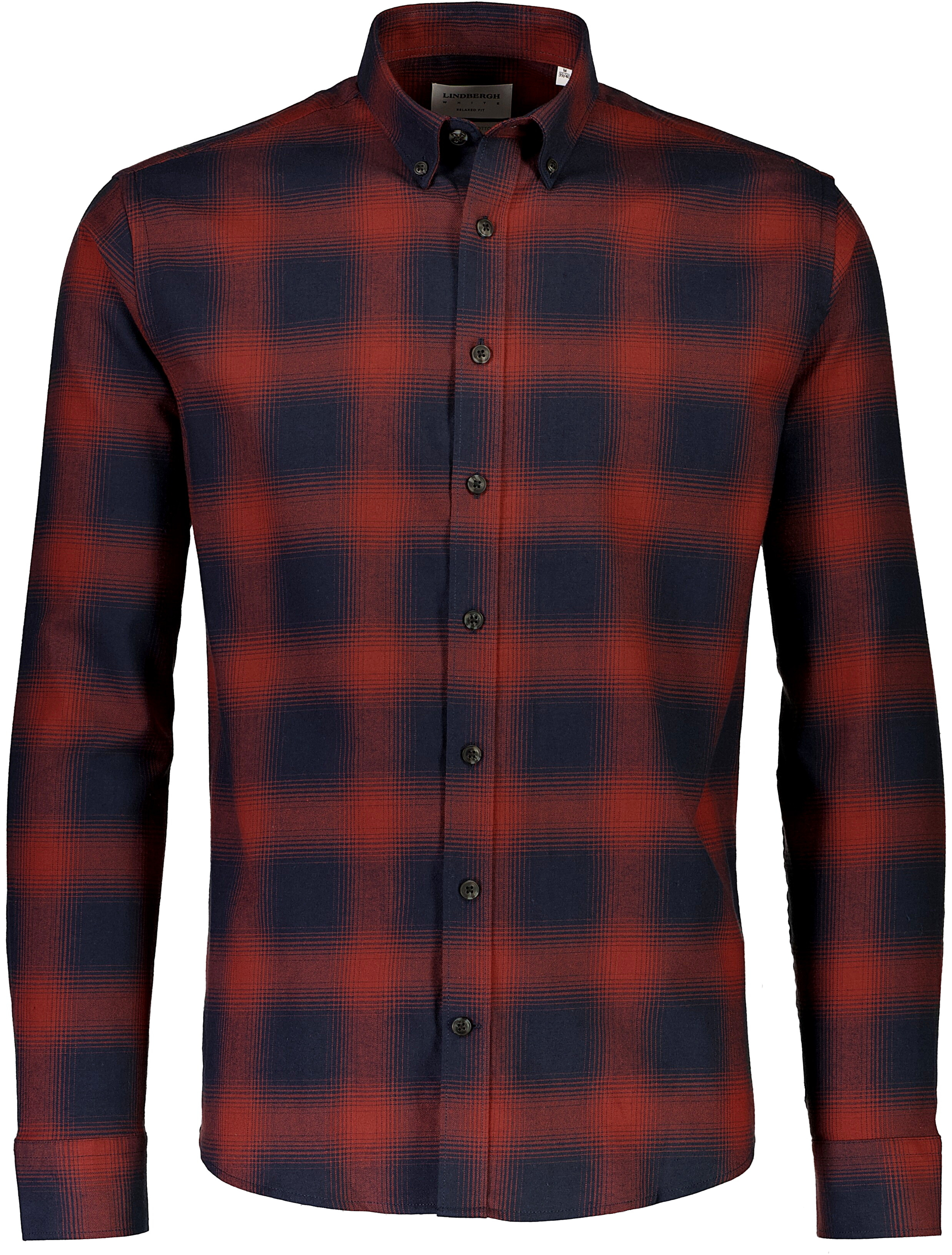 Lindbergh Flannel shirt red / dk red