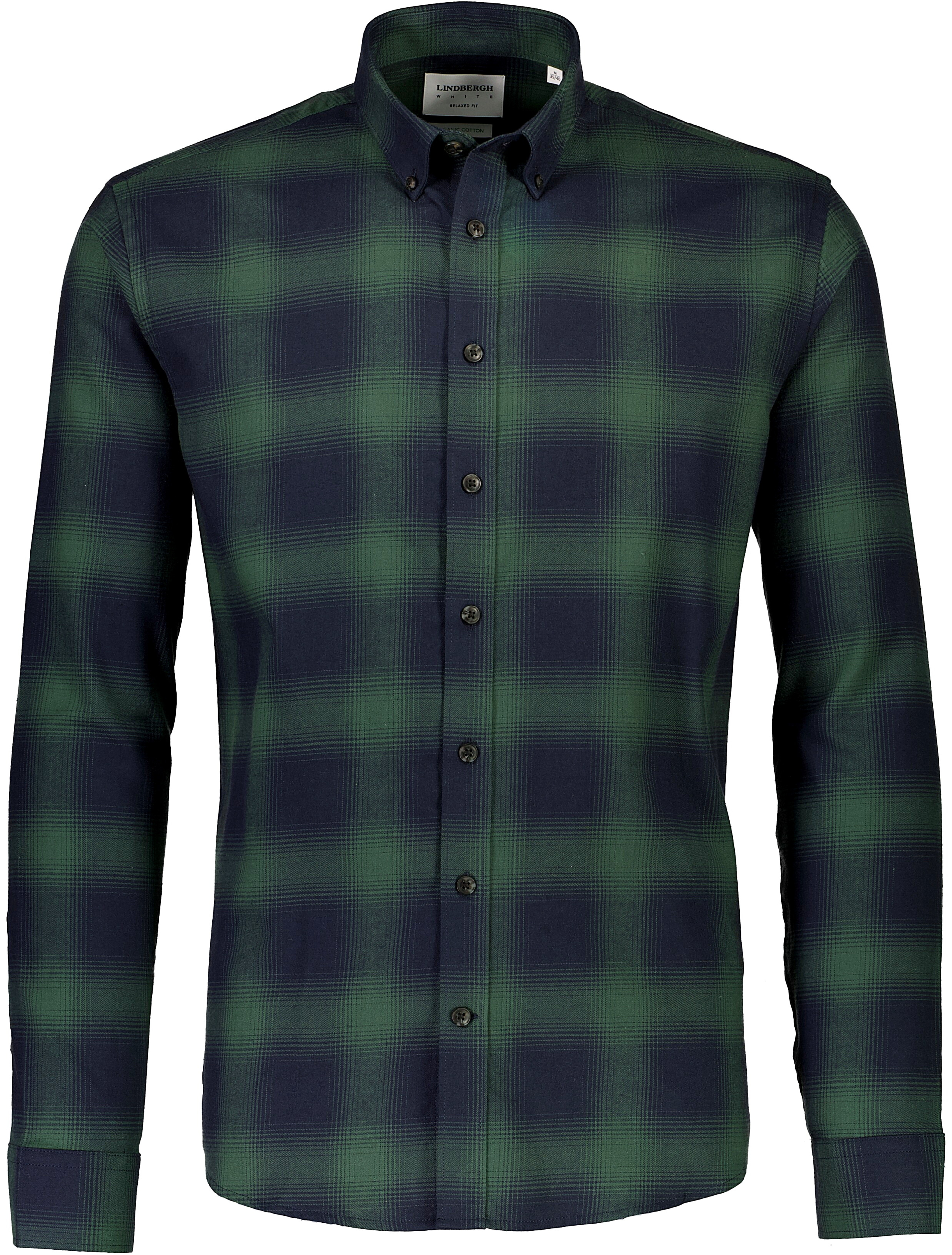 Lindbergh Flannel shirt green / green