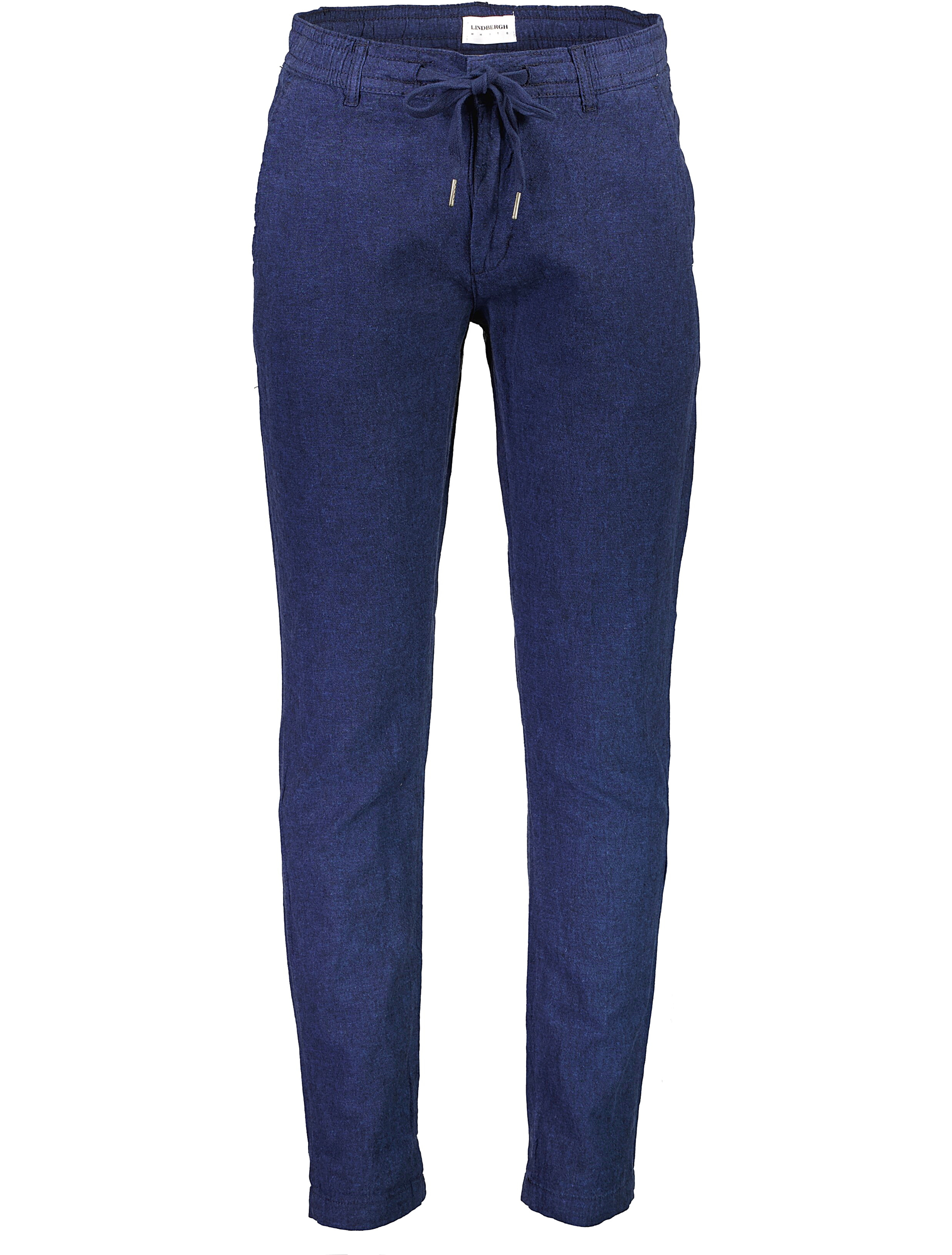 Lindbergh Linen pants blue / dk blue